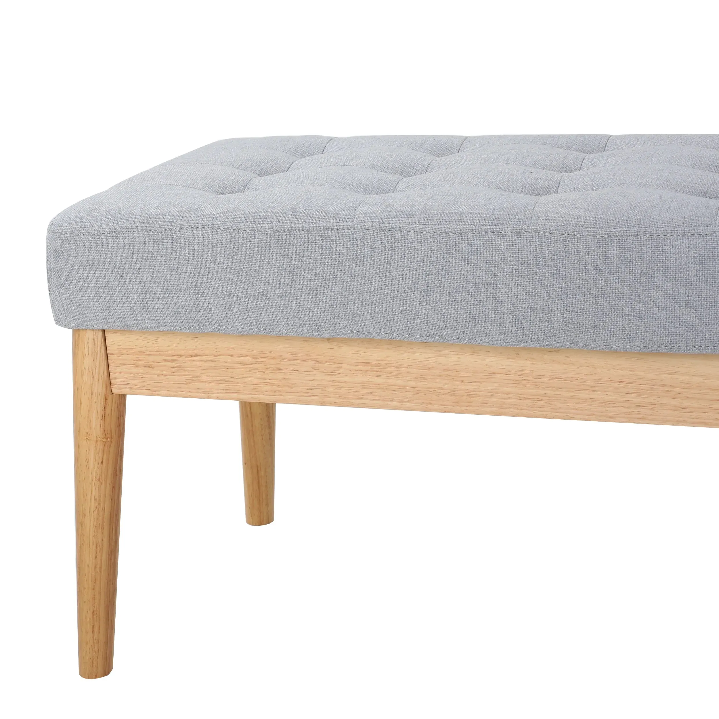 Anglo Modern Mid-Century Fabric Bench