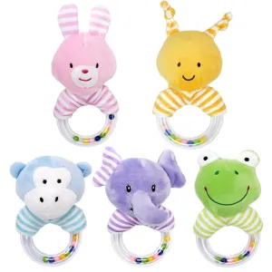 Baby cartoon plush handbell kids toys