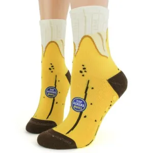 Banana | Non-Skid Slipper Socks | Women's Crew