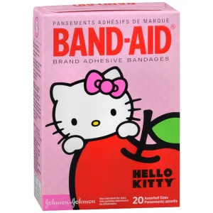 BAND-AID BANDAGES KIDS HELLO KITTY ASSORTED 20CT