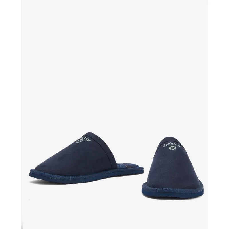 Barbour Everitt Mule Mens Slipper - Navy