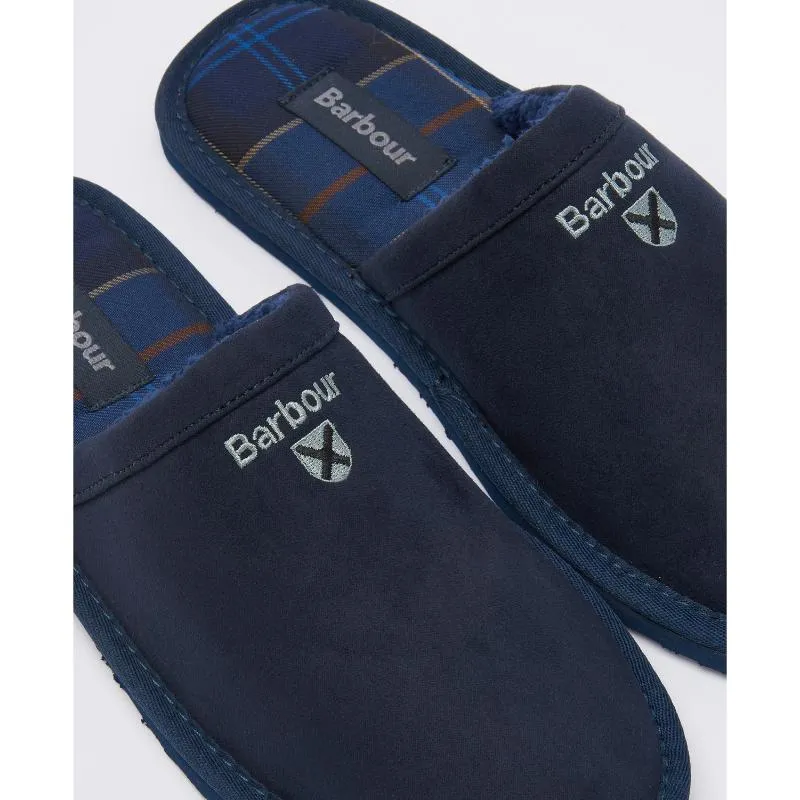 Barbour Everitt Mule Mens Slipper - Navy