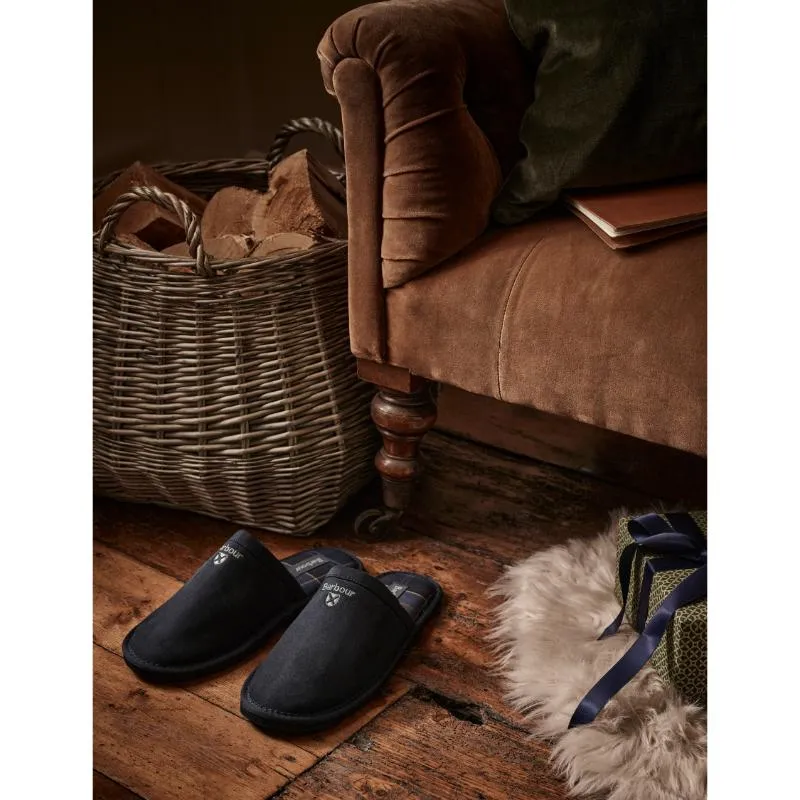 Barbour Everitt Mule Mens Slipper - Navy