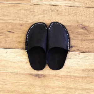 Black CP Slippers Kids Minimalist