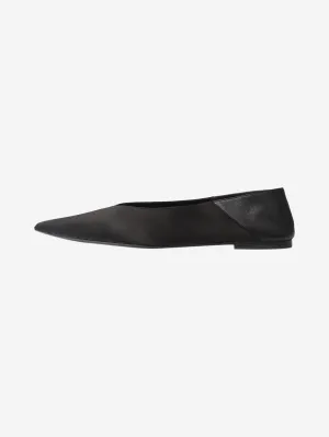 Black Nour satin slippers - size EU 37.5