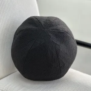 Bouclé Black Ball Throw Pillow