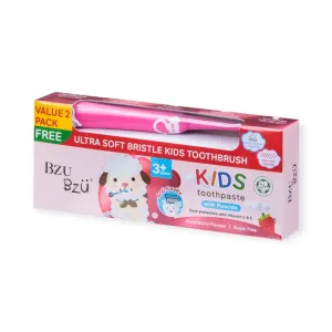 BzuBzu Kids Toothpaste Strawberry Bundle