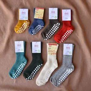 Child's Grippy Organic Wool Socks