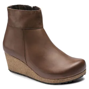 Ebba Wedge Ankle Boot in Cognac