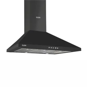 Electric Kitchen Chimney, Pyramid Shape Baffle filters 90cm 1250 m3/h - Black (6051 BL 90)