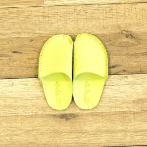 Green CP Slippers Kids Minimalist