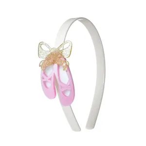 Headband | Ballet Slipper Satin Pink | Lilies & Roses NY