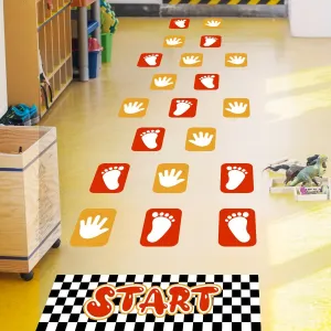 Interactive Hopscotch Floor Stickers for Kids Playrooms