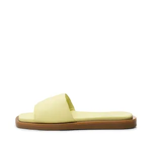 Krista mule leather - BUTTER