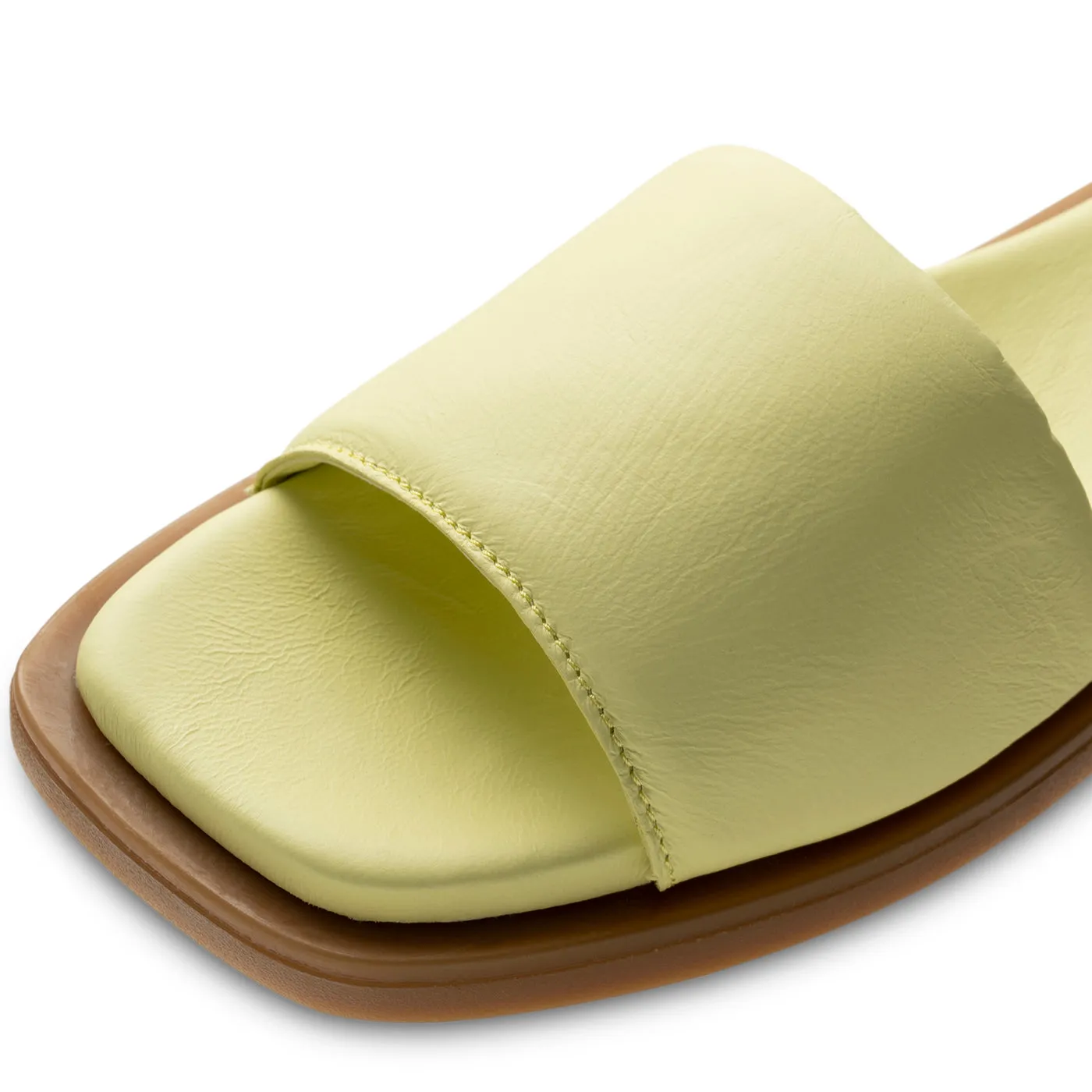 Krista mule leather - BUTTER