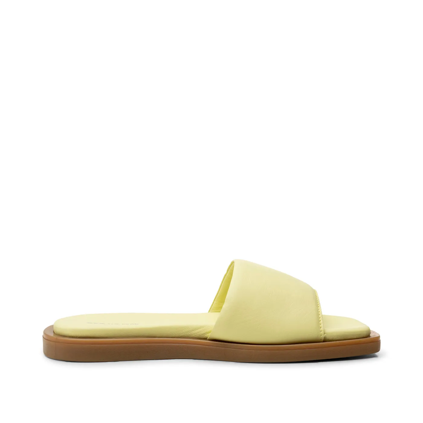 Krista mule leather - BUTTER