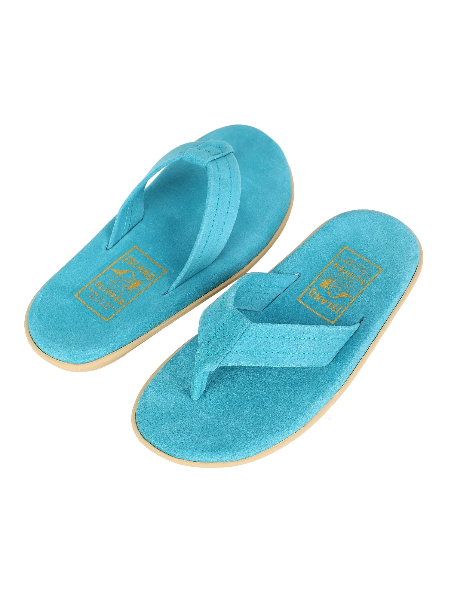 Men Suede Thong - TURQUOISE SUEDE