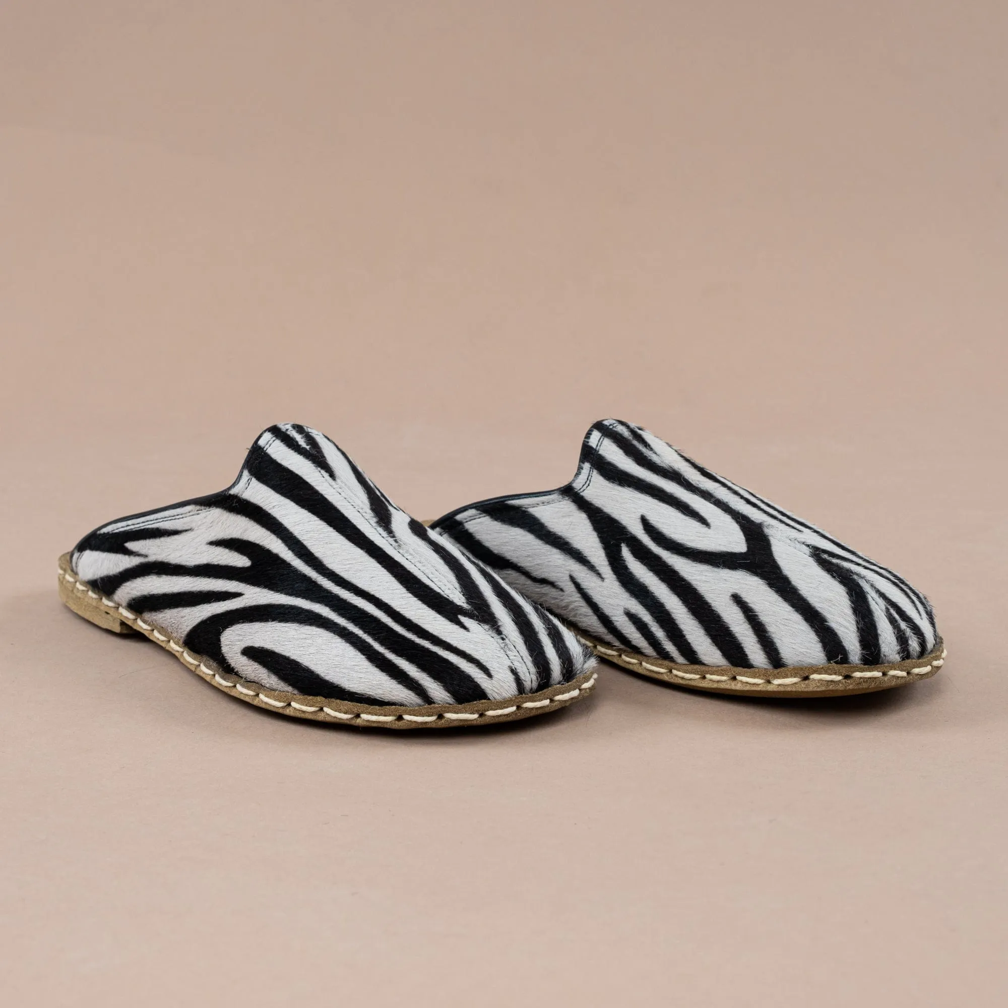 Men's Zebra Barefoot Slippers