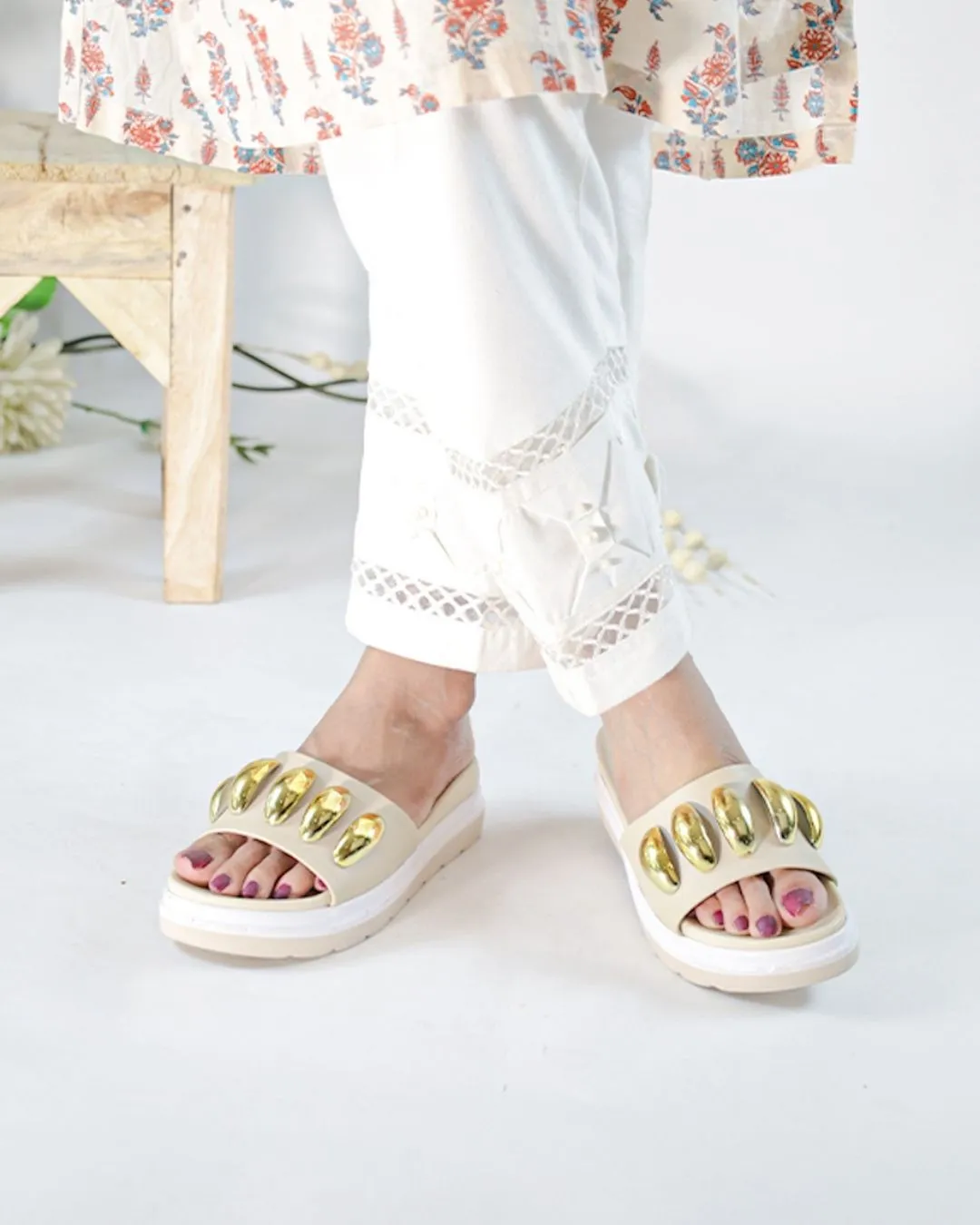 Orla Chunky Platforms - Beige