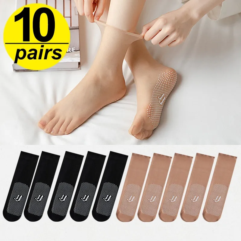 Summer Type Breathable Ultra-thin Silk Women Socks