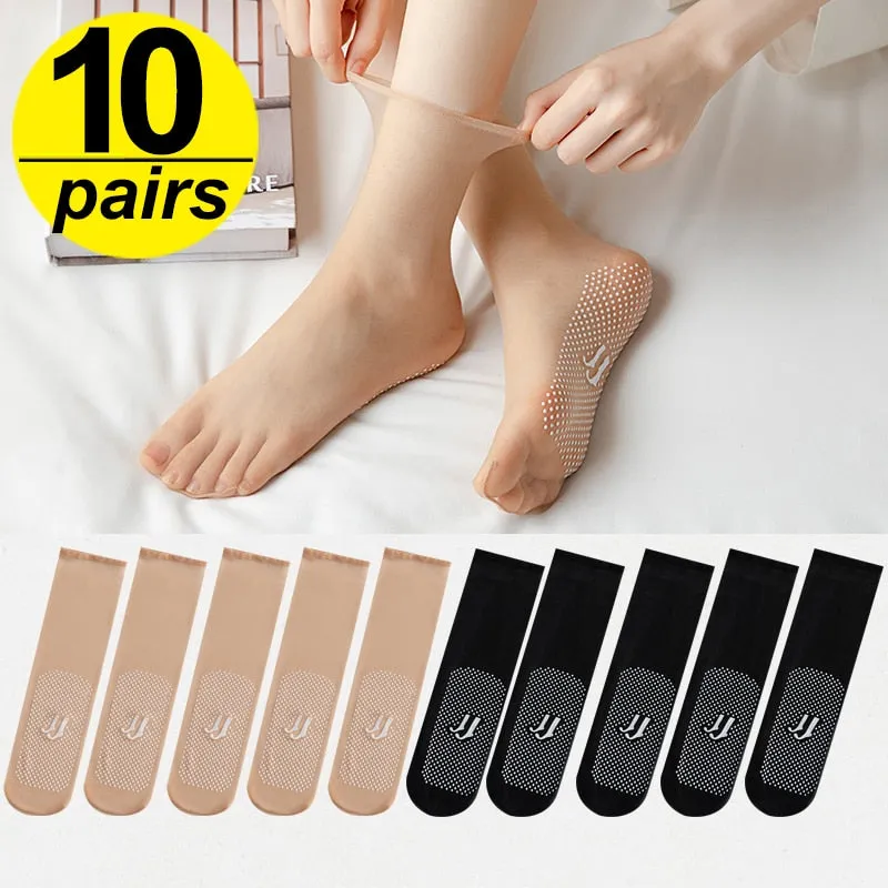 Summer Type Breathable Ultra-thin Silk Women Socks