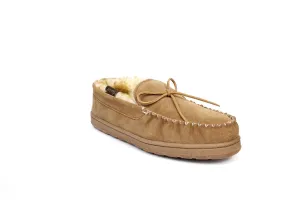 SUPERLAMB MENS MOCCASIN SHEEPSKIN SLIPPER