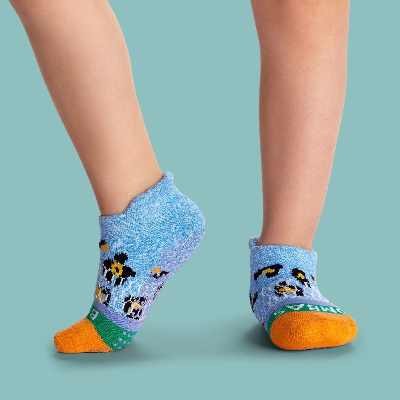 Toddler Leopard Ankle Gripper Sock 4-Pack