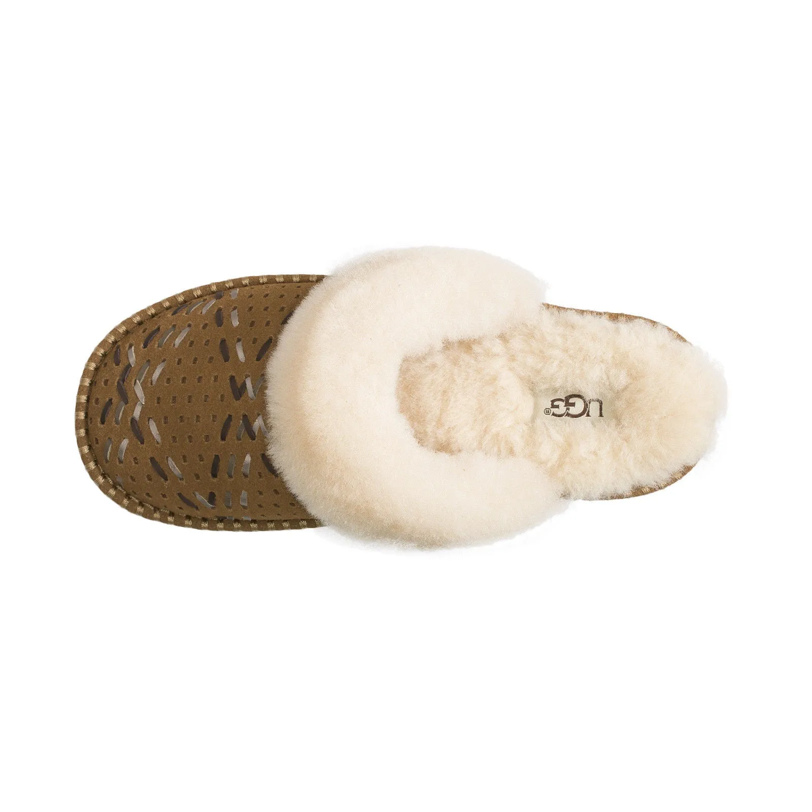 UGG Aira Tehuano Chestnut Slippers