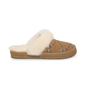 UGG Aira Tehuano Chestnut Slippers