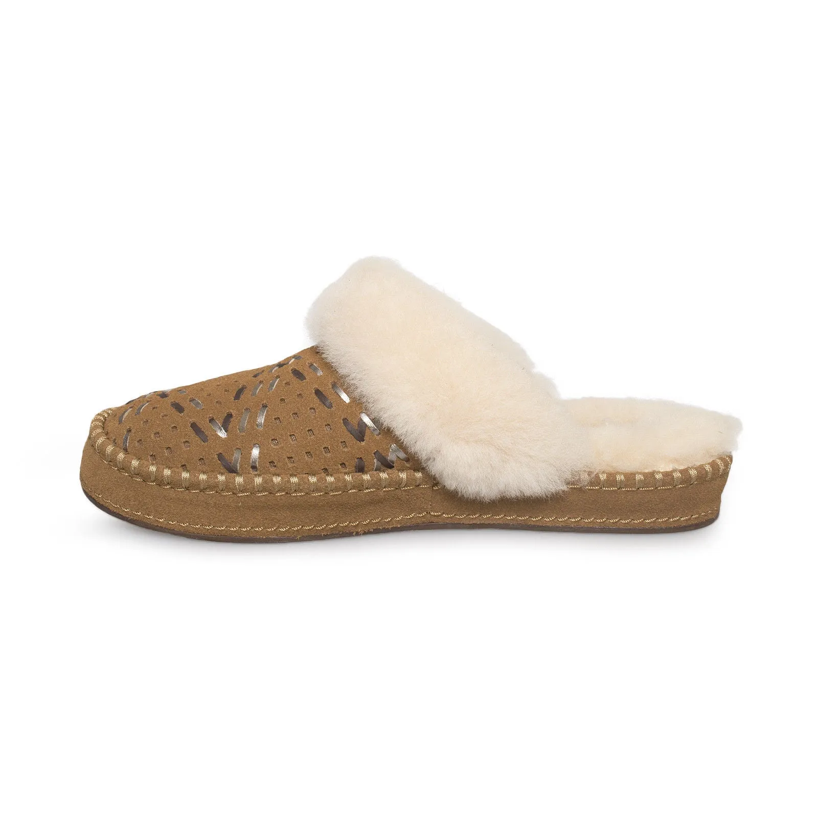 UGG Aira Tehuano Chestnut Slippers