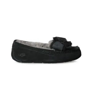 UGG Ansley Bow Black Slippers - Women's