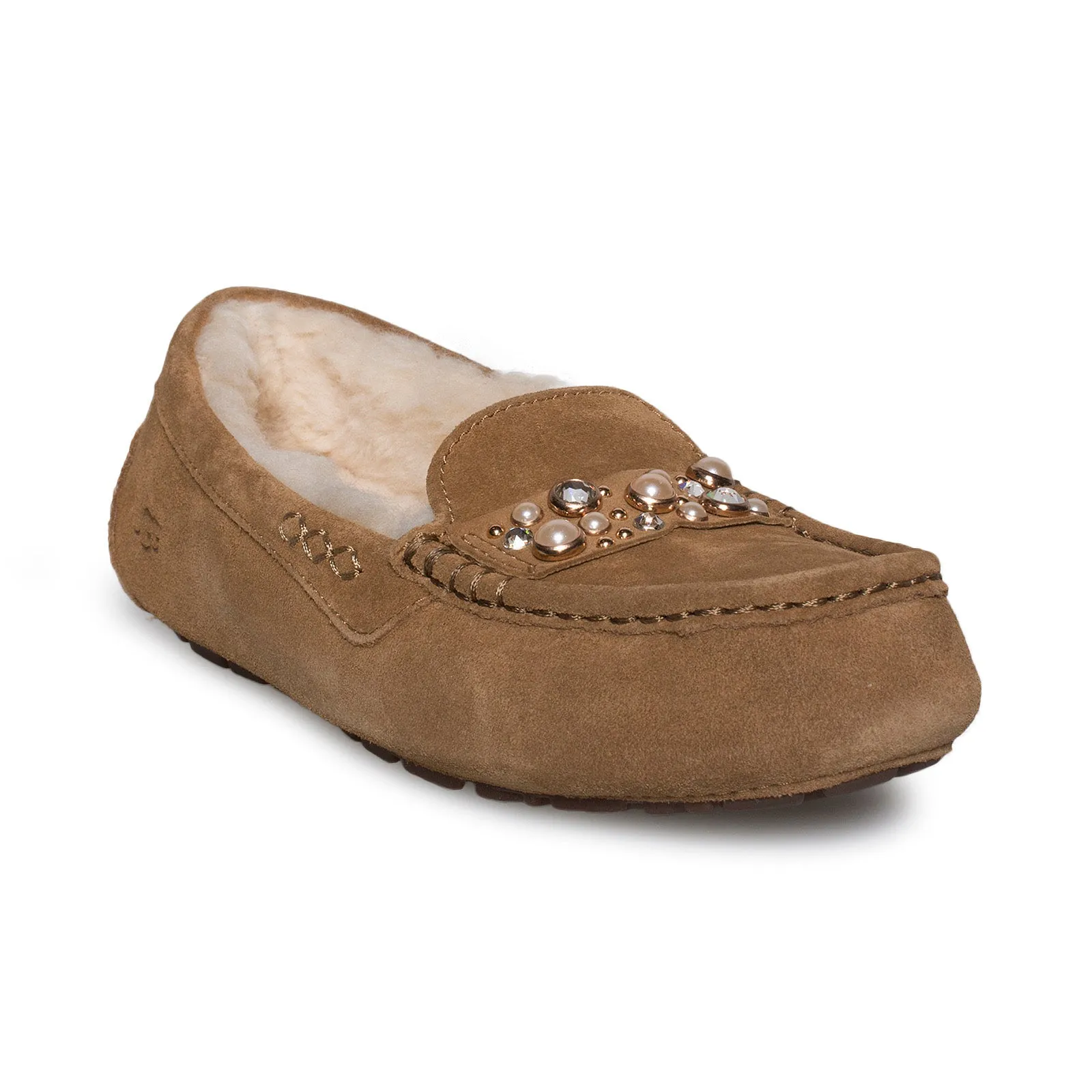 UGG Ansley Bow Brilliant Chestnut Slippers