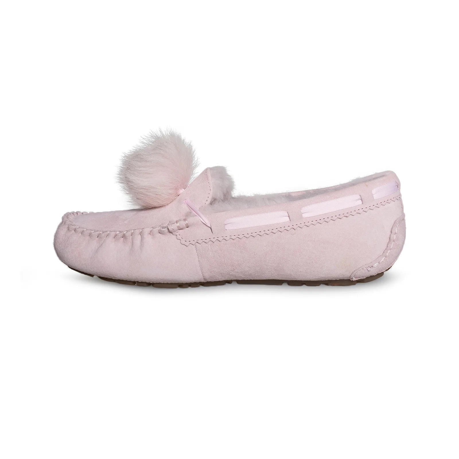 UGG Dakota Pom Pom Seashell Pink Slippers - Women's