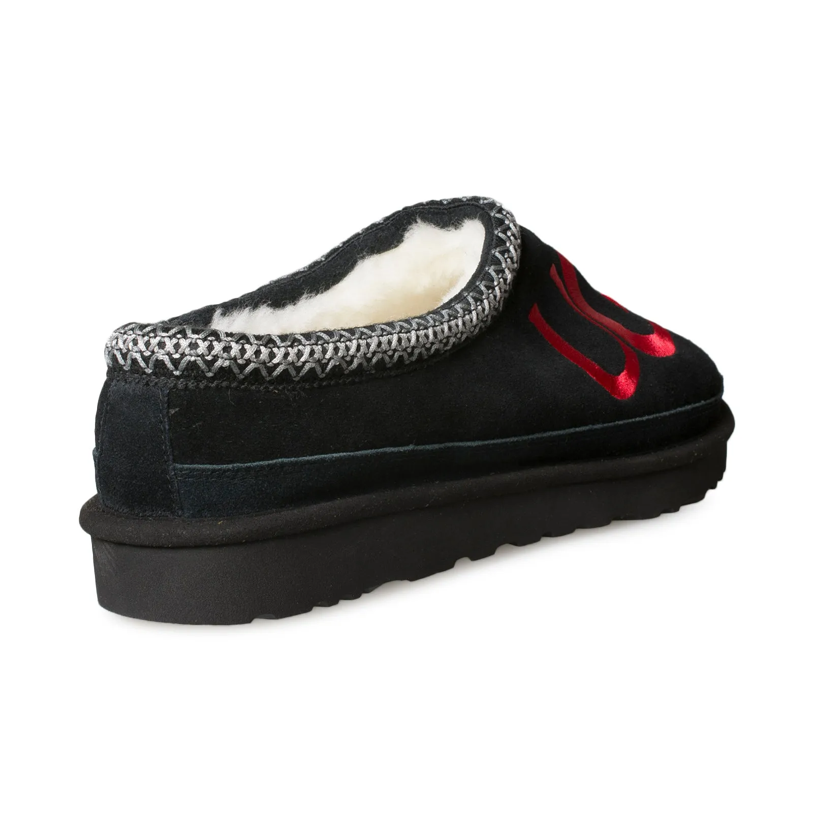 UGG Tasman Logo Black Slippers - Men's