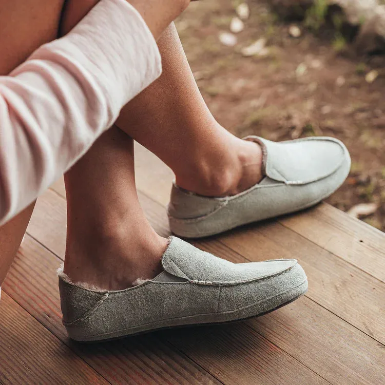 Women's Olukai Nohea Slipper Color: Pale Grey